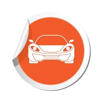 Car ORANGE LABEL Stock Illustration