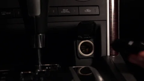 Car Outlet Plug 1 Stockbeeldmateriaal 79019766