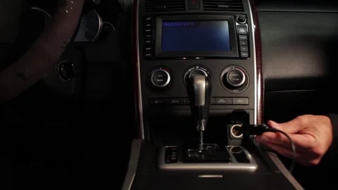 Car Outlet Plug 2 Stock Footage 79019770