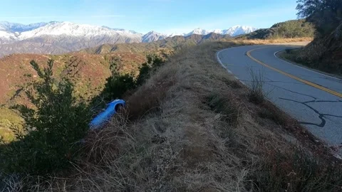 Car Overboard side view Video stock 150510149