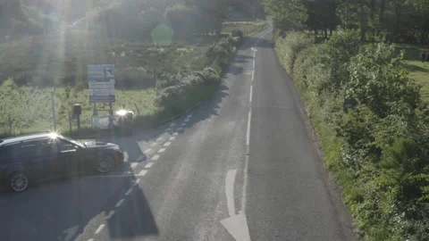 Car overhead shot Stock Footage 221510754