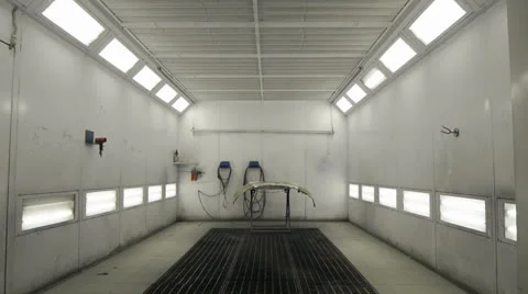 Car paint cabin Stock-Footage 23855470