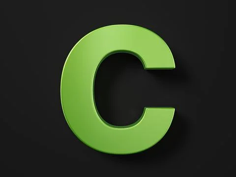 Car paint letter C Stock Illustration