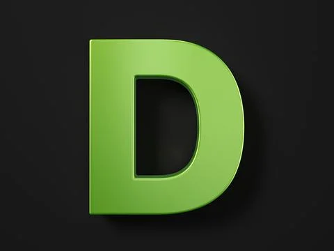 Car paint letter D Stock Illustration
