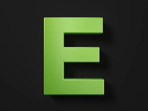 Car paint letter E Stock Illustration