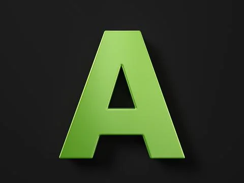 Car paint letter A Stock Illustration