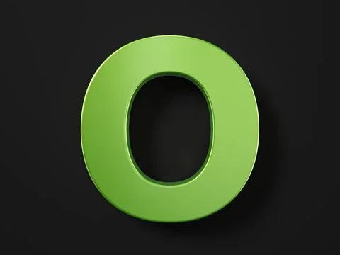Car paint letter O Stock Illustration