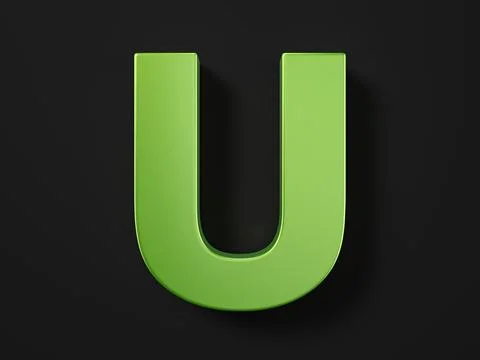 Car paint letter U Stock Illustration