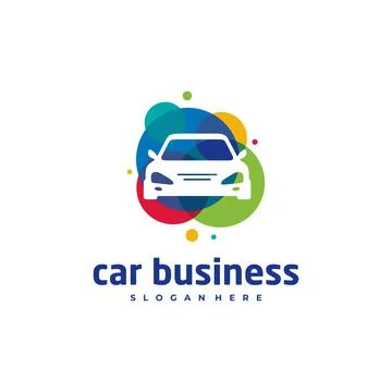 Car paint logo vector template, Creative Car logo design concepts Illustrazione stock