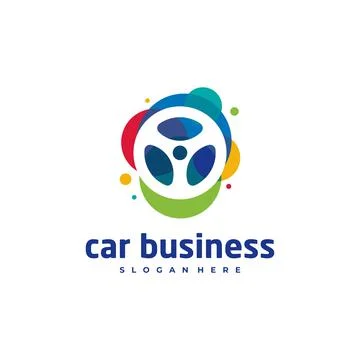 Car paint logo vector template, Creative Car logo design concepts Stock Illustration