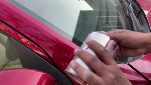 Car paint matching process close up, paint mixing, paint matching Stock Footage 220180261