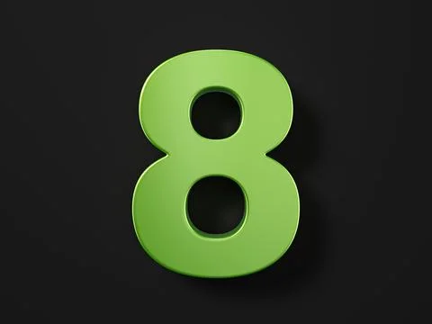 Car paint number eight Stock Illustration