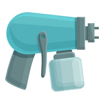 Car painter icon cartoon vector. Spray gun Stock Illustration