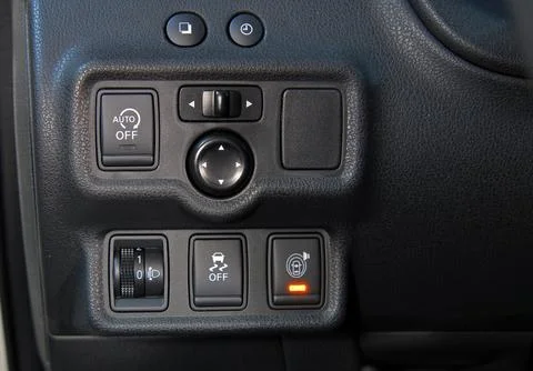 Car panel buttons Stockfoto's