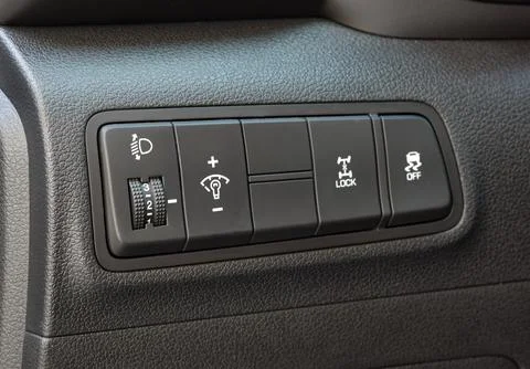 Car panel buttons Stock Photos