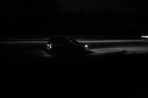 Car panning Foto stock
