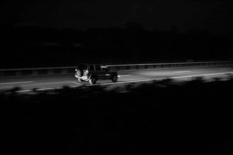 Car panning Foto stock
