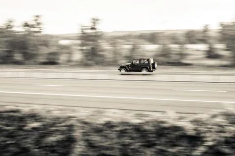Car panning Stock Photos