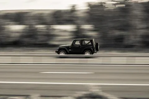 Car panning Stock Photos