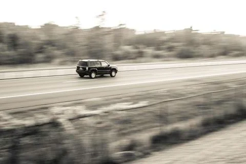 Car panning Stock Photos