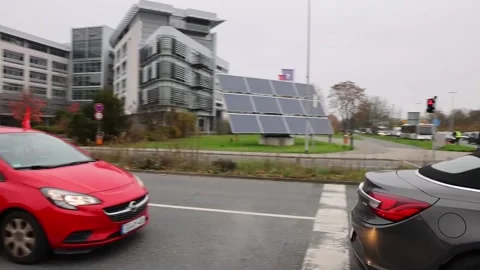 Car parade of Opel employees against dismissals in Ruesselsheim, RUESSELSHEIM, D Stock Footage 203983553