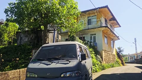A car parked on the. Stock Footage 282848793