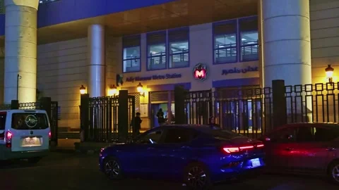A car is parked in front of a building Stock Footage 292230286