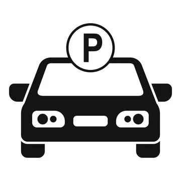 Car parked icon vector illustration Stock Illustration