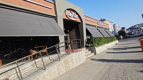 A car parked outside a. Stock Footage 282661773