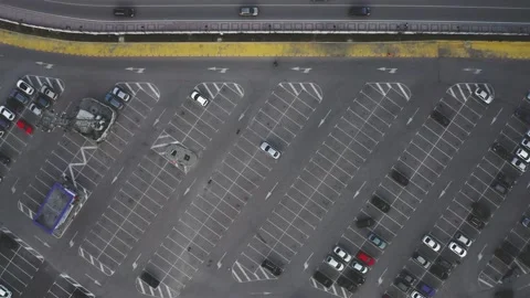 Car parking with empty spaces Stock Footage 131828181