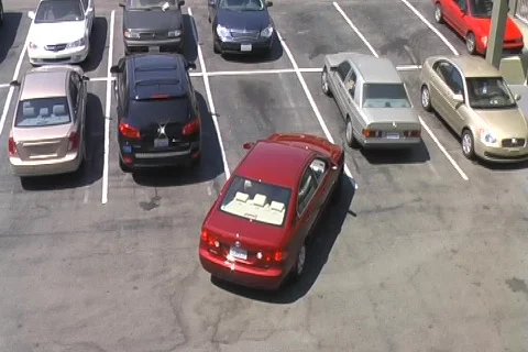 Car Parking Stock Footage