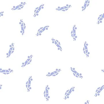 Car parking glyph vector seamless pattern イラスト素材