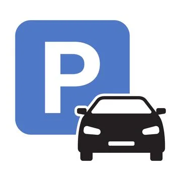 Car parking icon vector for graphic design, logo, web site, social media, mob Stock Illustration