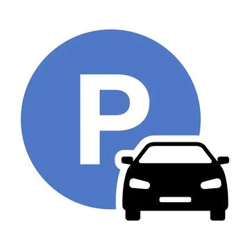 Car parking icon vector for graphic design, logo, website, social media, mobi Stock Illustration