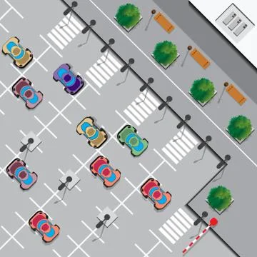 Car parking. イラスト素材