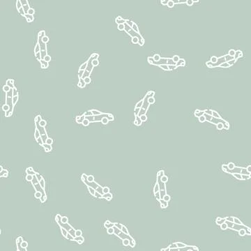 Car parking line vector seamless pattern Stock Illustration