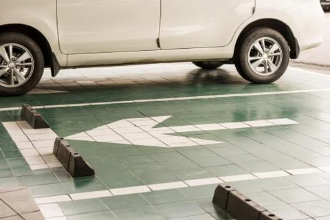 Car parking lot Fotos Stock