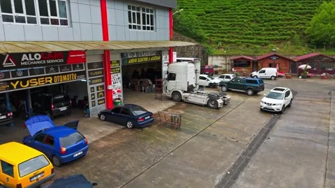 The car parking on the road Video stock 277115539