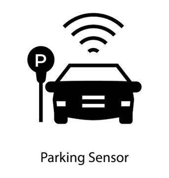 Car Parking Sensor Stock Illustration