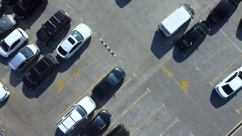 Car parking top view Stock Footage 168947293
