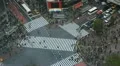 Car Passing Intersection Tokyo Urban Big Crowd Business District Sidewalk People HD Footage