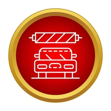 Car passing through an automatic car wash station Stock Illustration