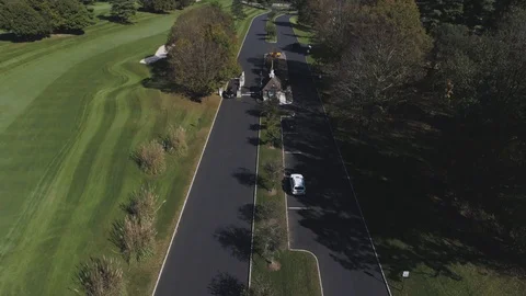 Car Passing Through Security Gate Stock Footage 91898891