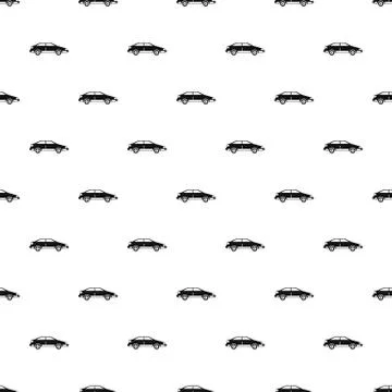 Car pattern, simple style 스톡 일러스트