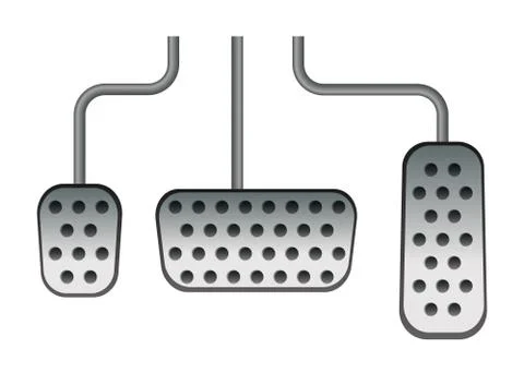 Car pedals. Stock Illustration