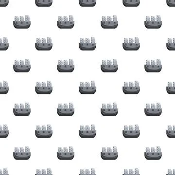 Car pedals seamless pattern on white background Illustrazione stock