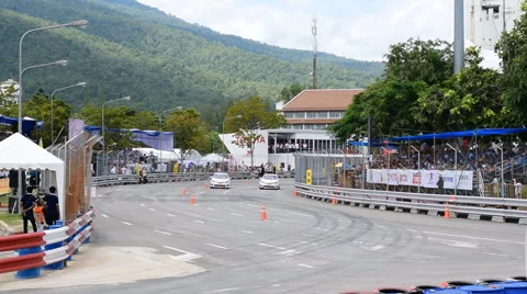 Car performance drift show. Stock Footage 55837730