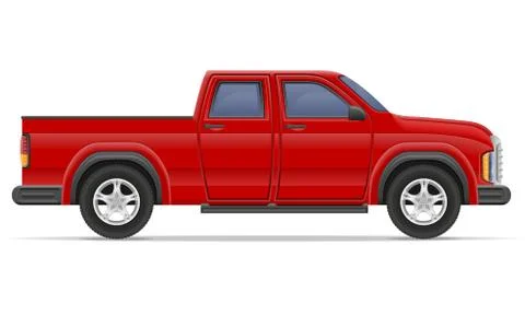 Car pickup vector illustration Stock Illustration