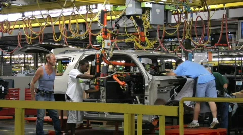 Car Plant 12 Stock Footage