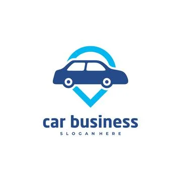 Car point logo vector template, Creative car logo design concepts Stock Illustration